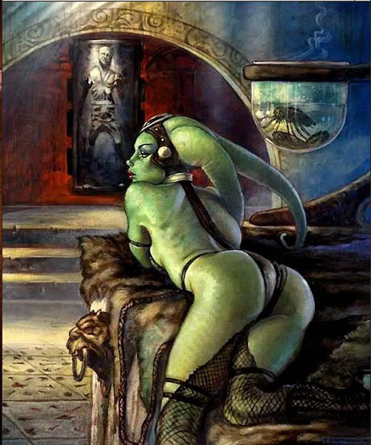 Oola and Twi’Lek Submissive Female Hot