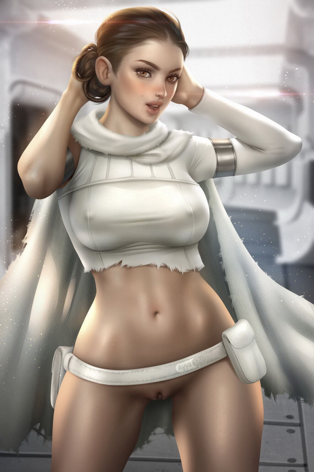 Padme Amidala Erect Nipples No Panties Vagina Pussy Big Breast