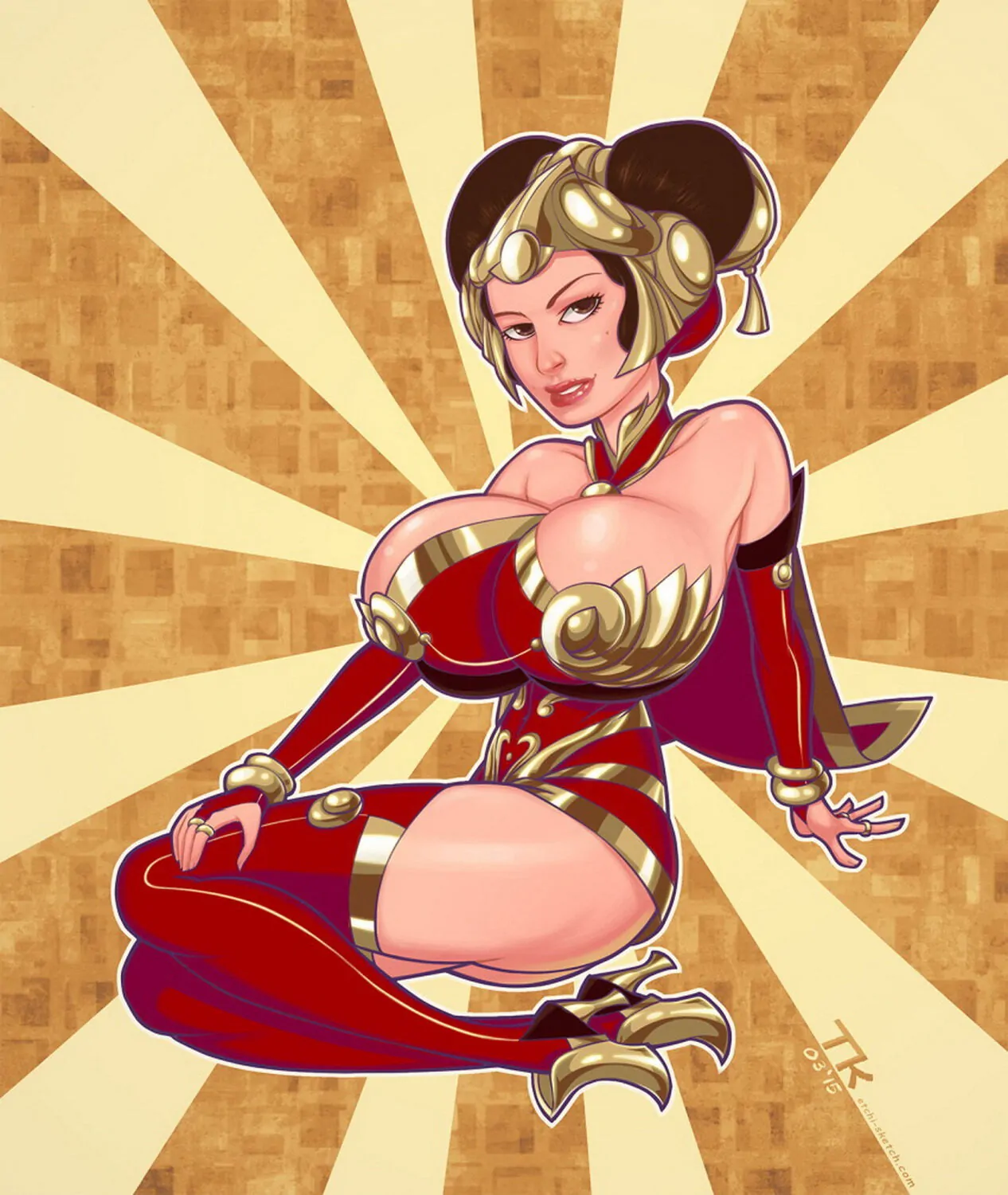Padme Amidala Milf Busty Lips Solo Tits