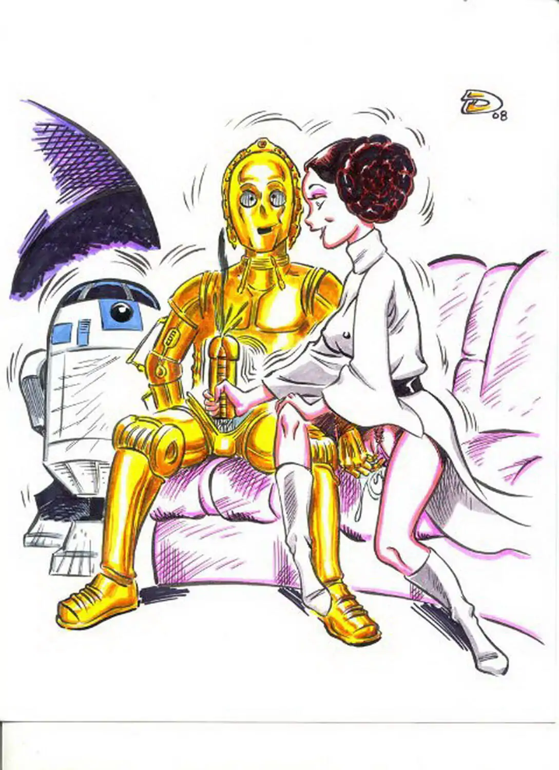 Princess Leia Organa and Astromech Droid Sex