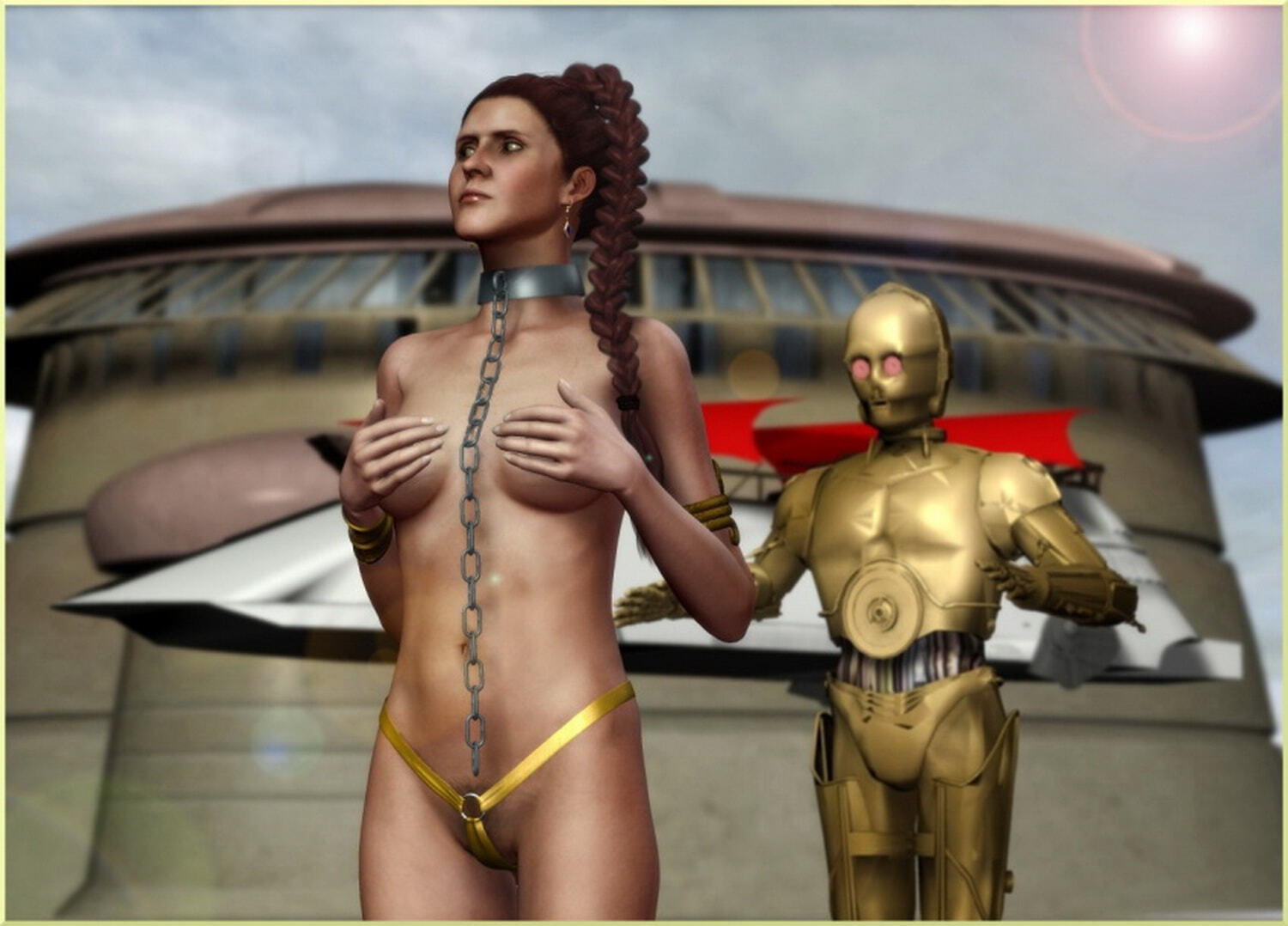 Princess Leia Organa and C-3Po XXX Hentai