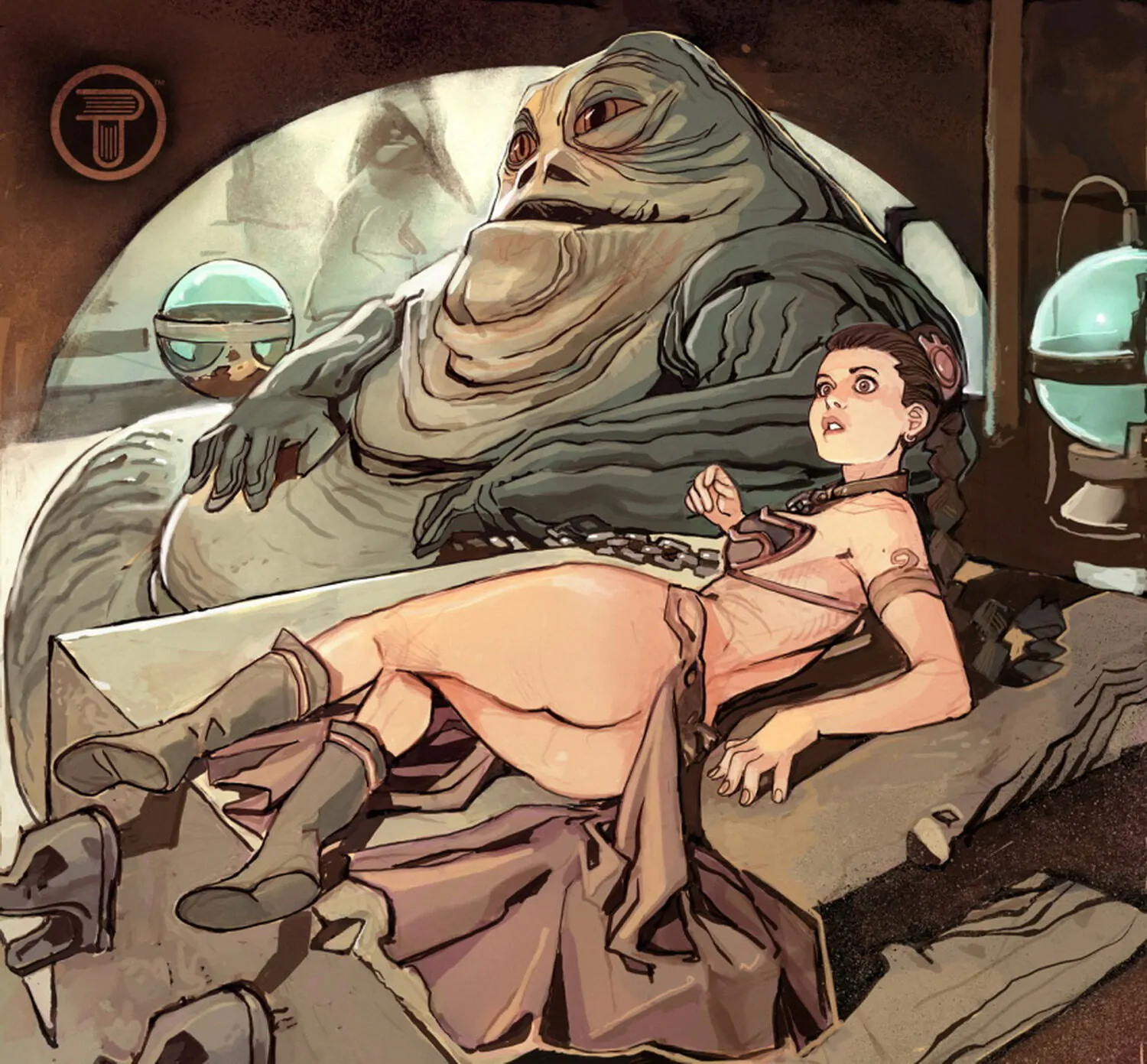 Princess Leia Organa and Jabba The Hutt XXX Hentai