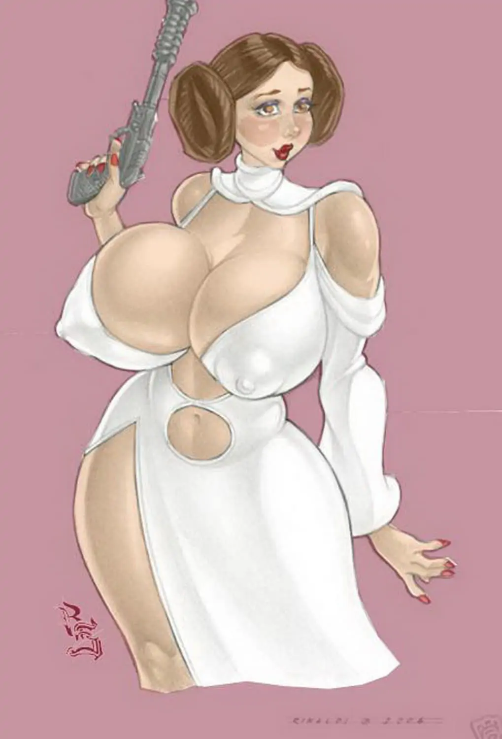 Princess Leia Organa Big Breast Tits Milf Busty Brunette