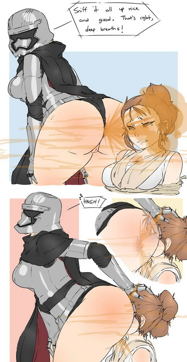 Rey and Captain Phasma Torture Yuri Femdom