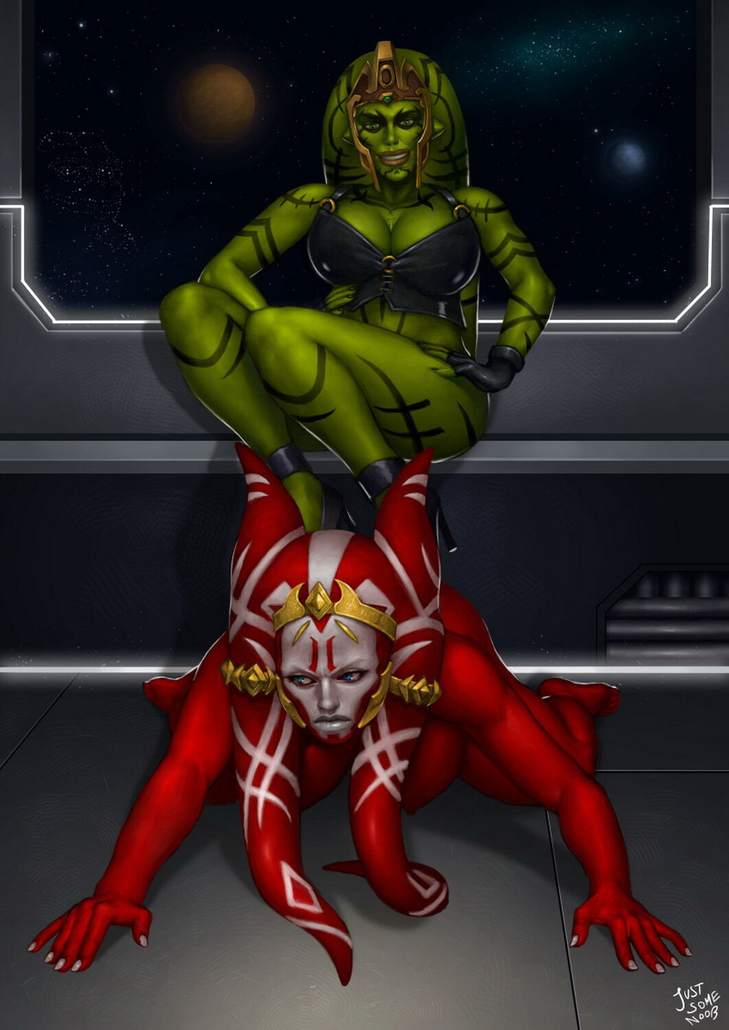 Saleen Jarvik and Twi’Lek Lips Femdom Yuri