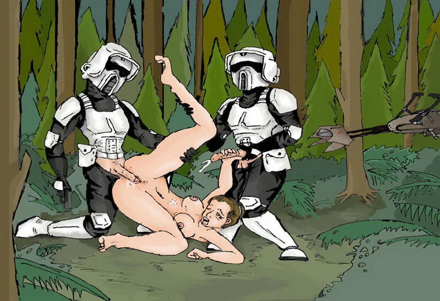 Busty Princess Leia Organa and Stormtrooper in Your Cartoon Porn gallery. 