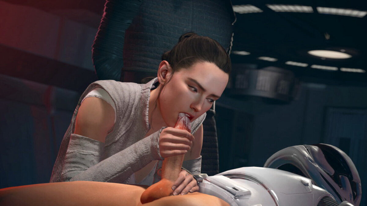 Stormtrooper and Rey Cum On Tongue Handjob Blowjob Cum In Mouth Cum < Your  Cartoon Porn