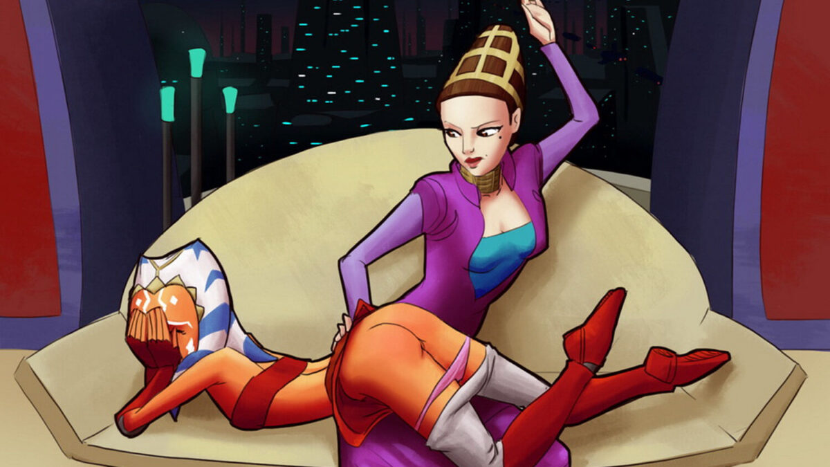 Togruta and Ahsoka Tano Femdom Yuri Spanking Milf < Your Cartoon Porn