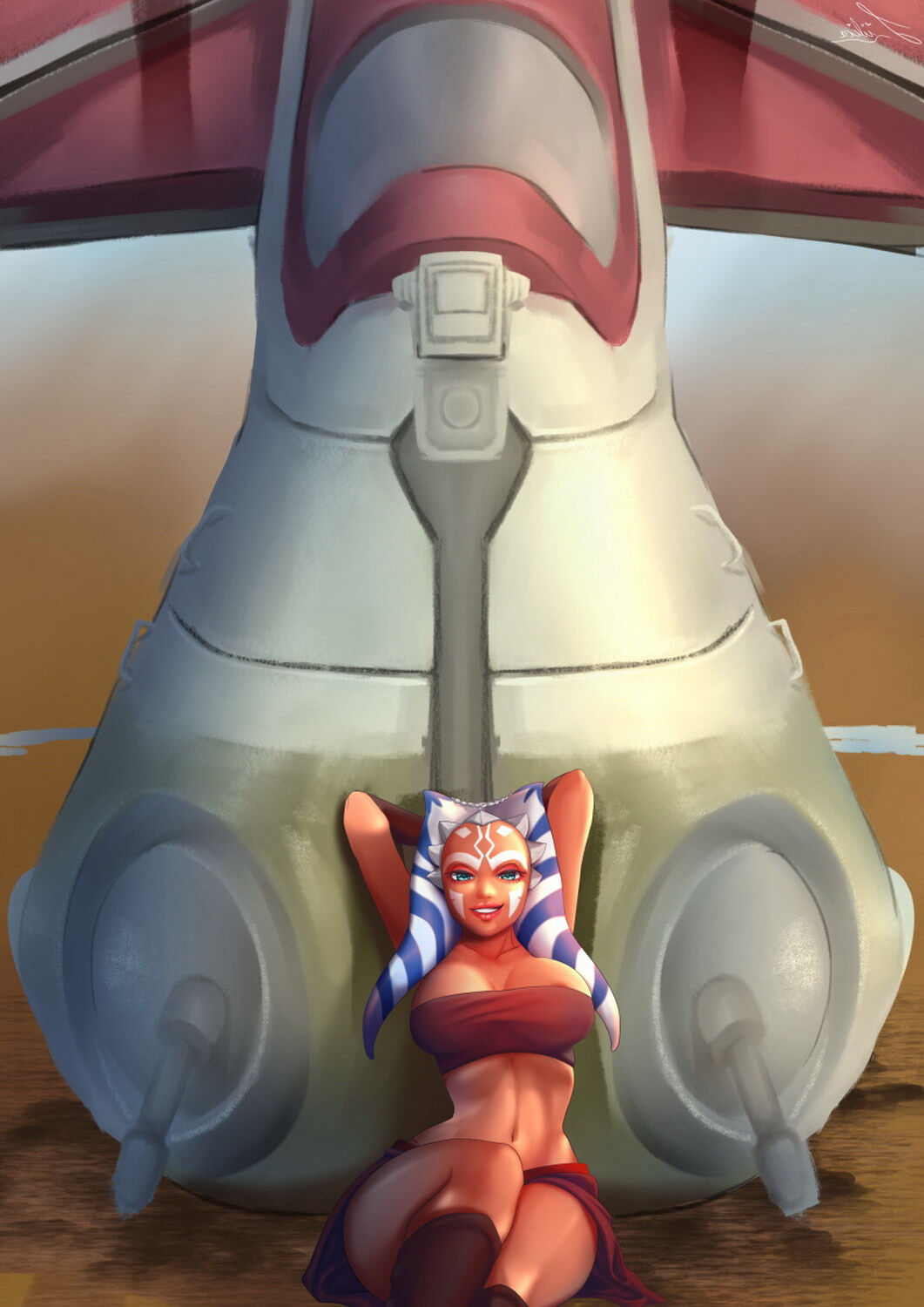 Togruta and Ahsoka Tano Legs Big Breast Solo Alien Tits Female Only