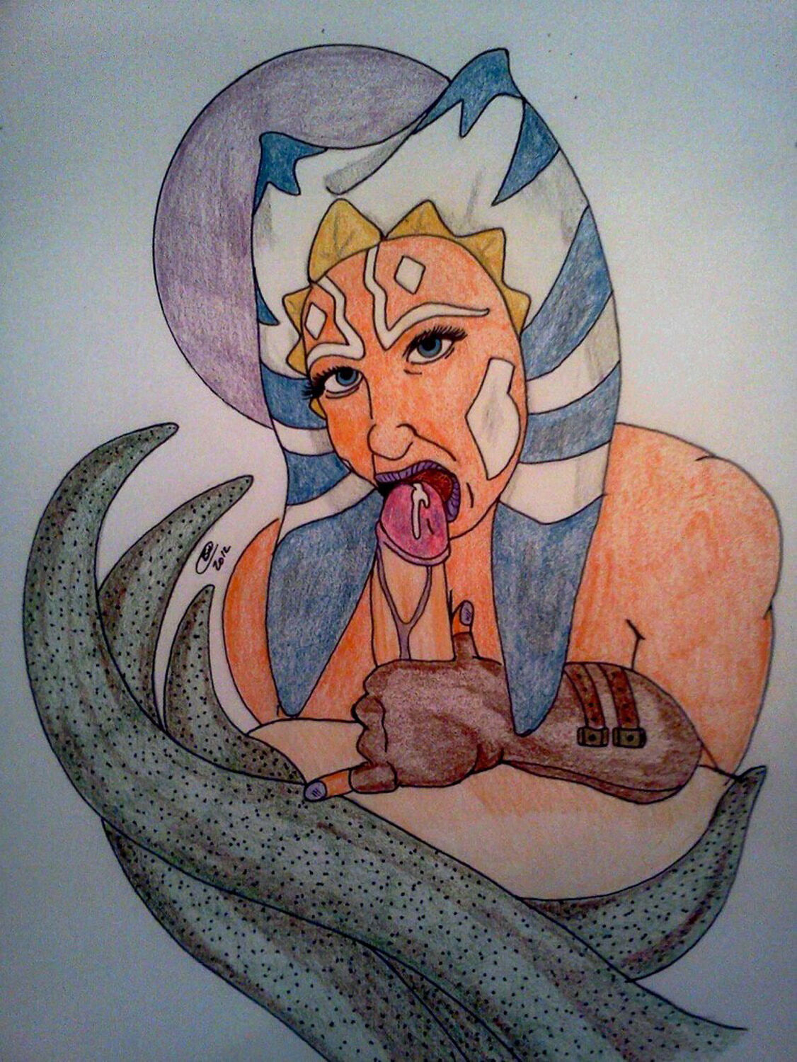 Togruta and Ahsoka Tano Oral Alien Tentacle Penis