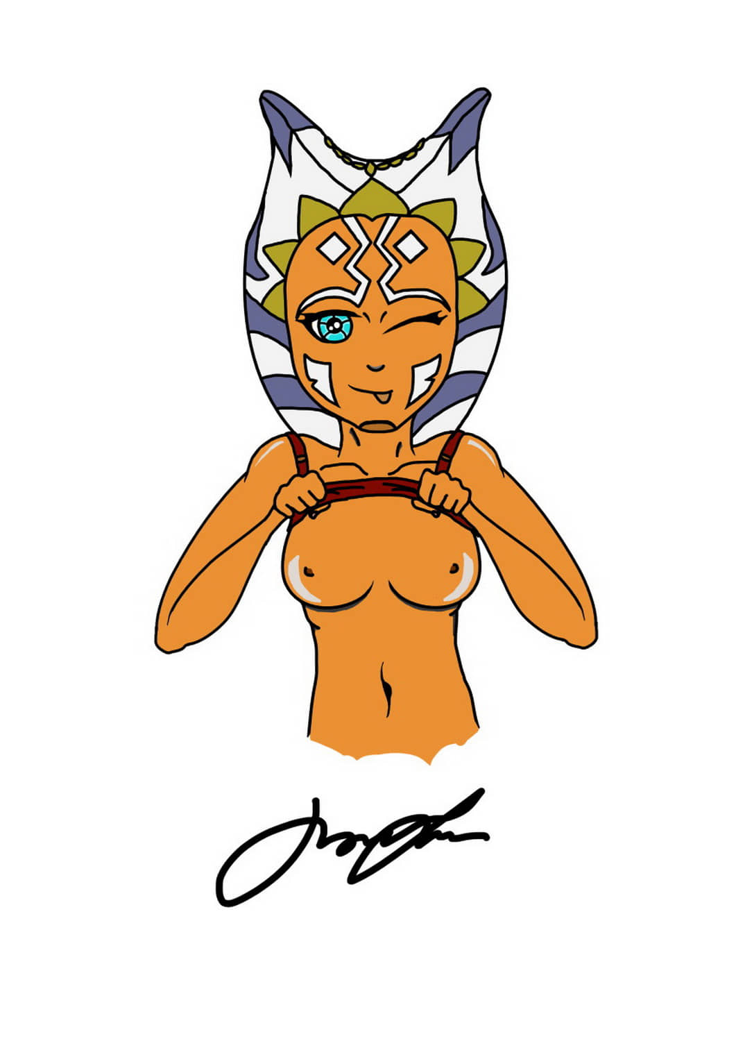 Togruta and Ahsoka Tano Tits Alien