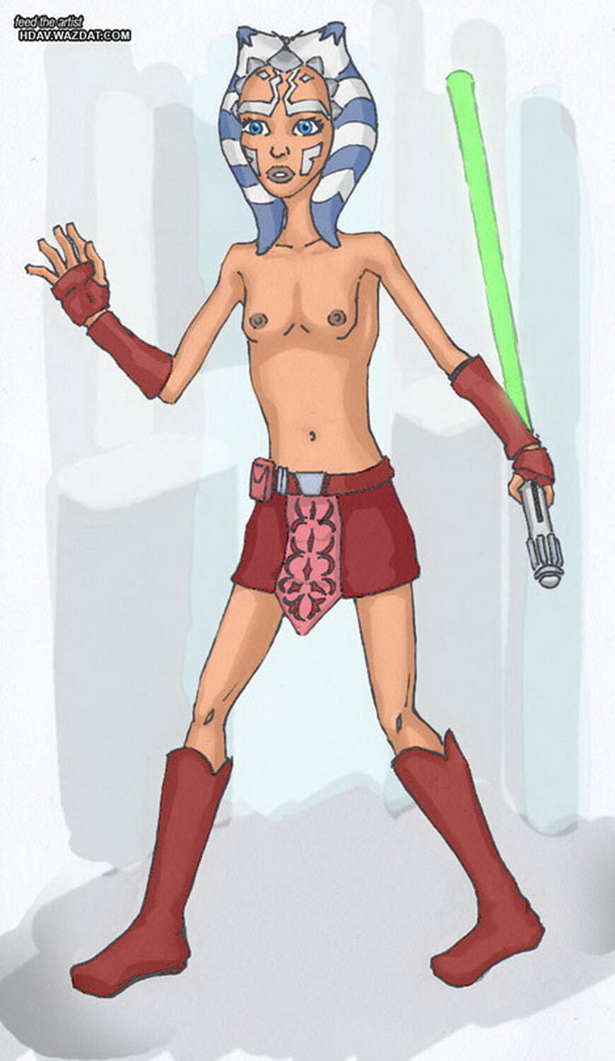 Togruta and Jedi Nipples Tits Solo Female Only