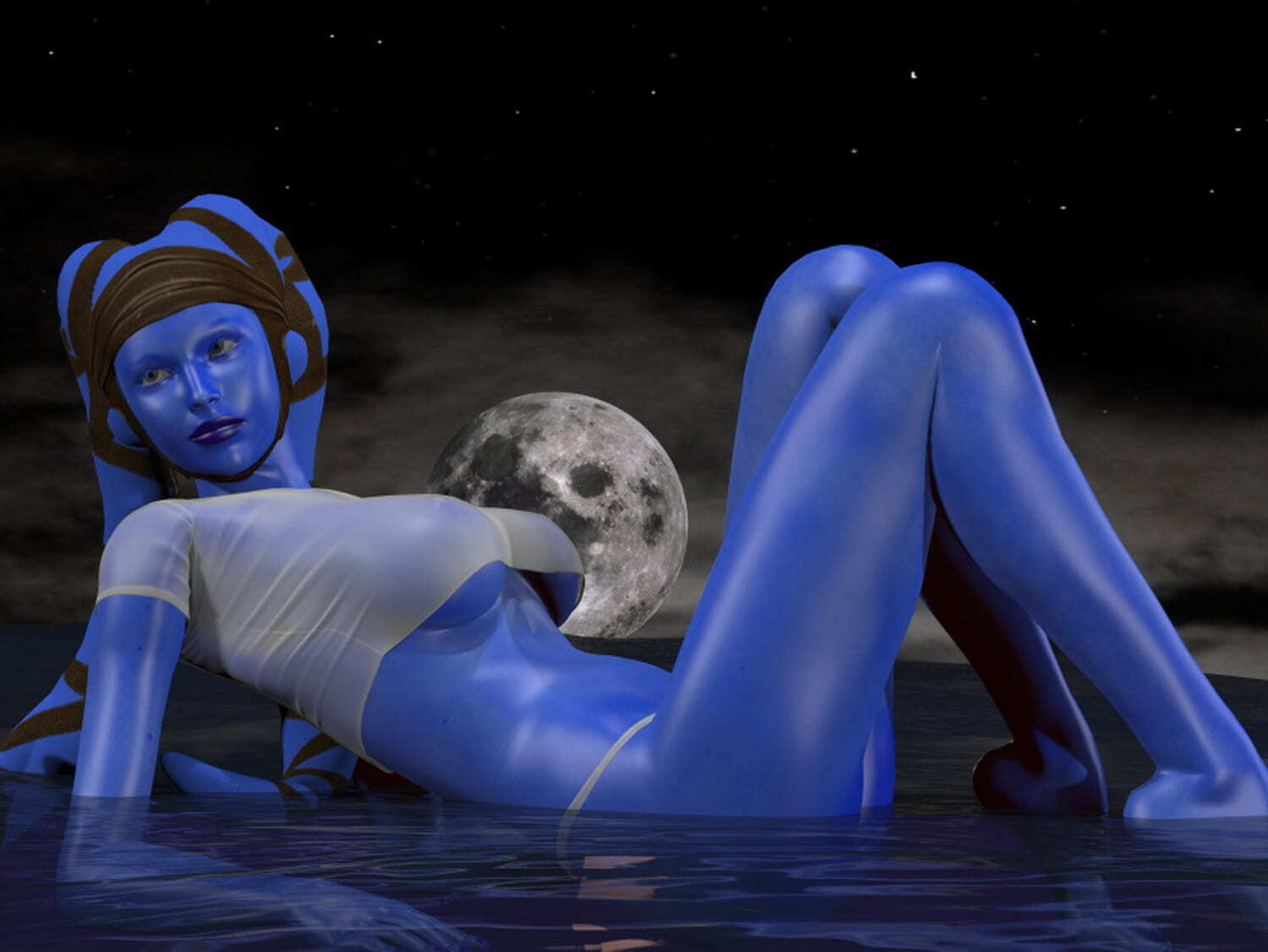 Twi’Lek and Aayla Secura Alien Wet Shirt Solo