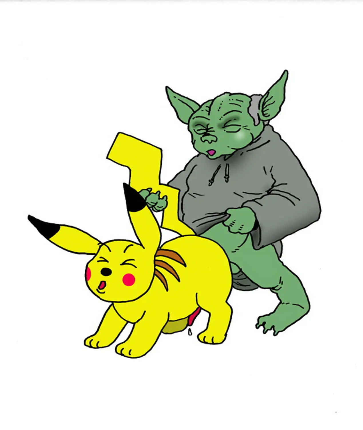 Yoda and Pikachu Hentai XXX