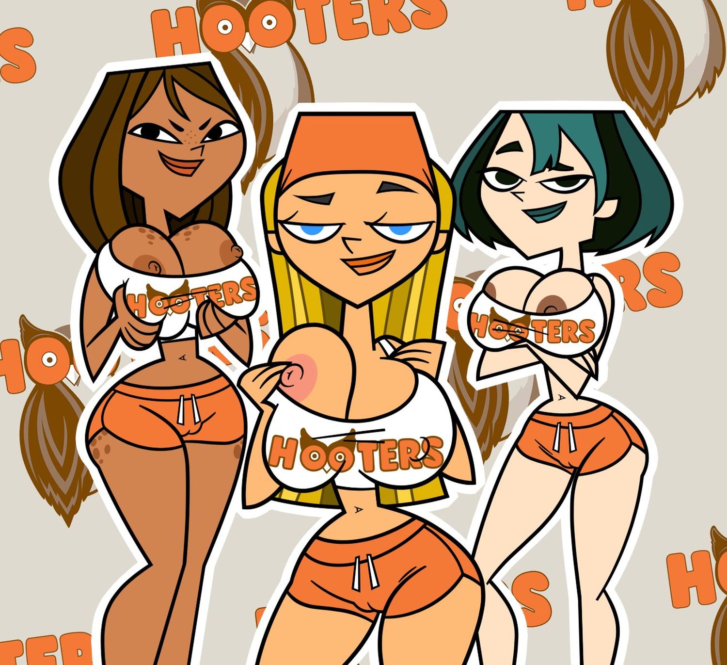 Gwen TDI and Lindsay Tdi Busty Nipples Tits Big Breast Erect Nipples