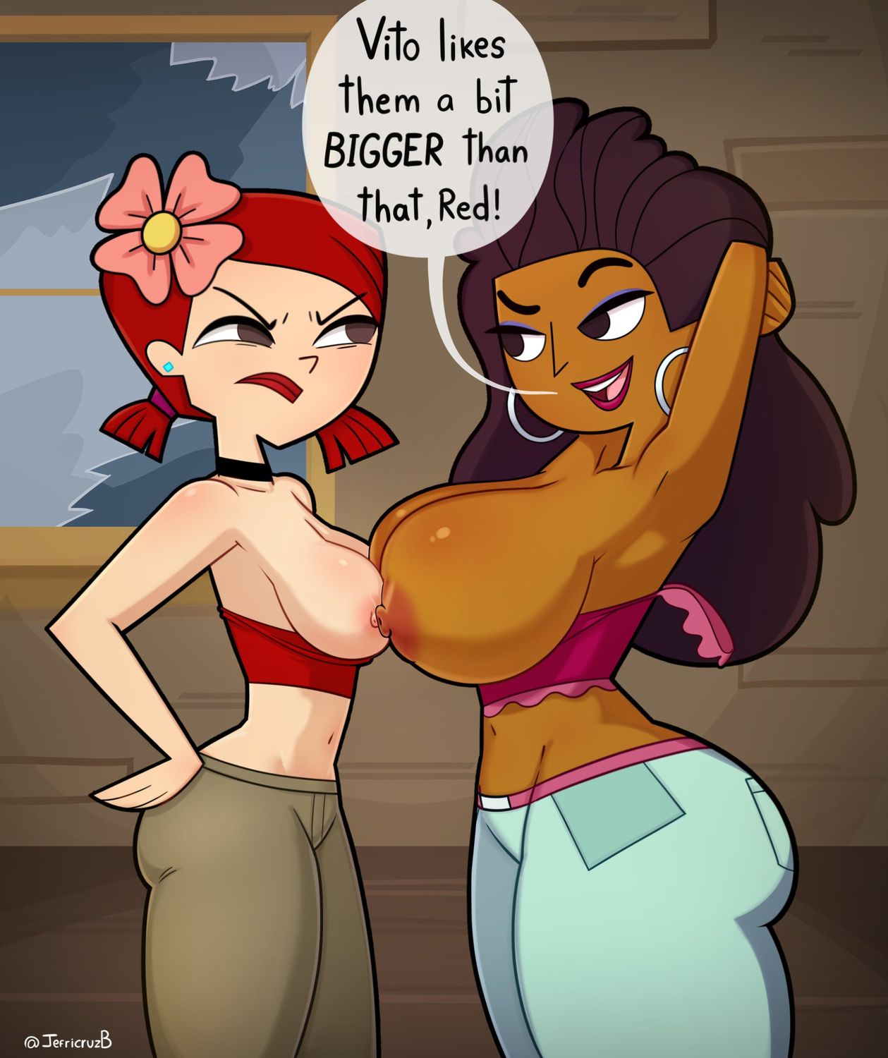 Zoey TDI and Anne Maria Tdi Nipples Tits Big Breast Female Only