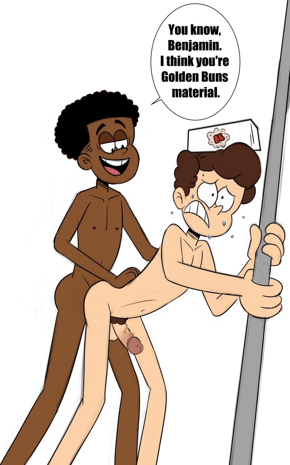 Andre The Loud House and Benny Stein Dark Skin Naked Erect Penis