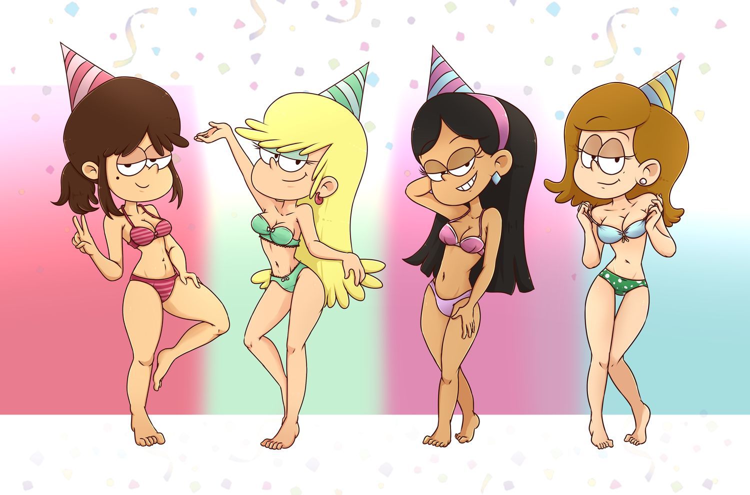 Jackie The Loud House and Mandee Underwear Tits Panties Feet