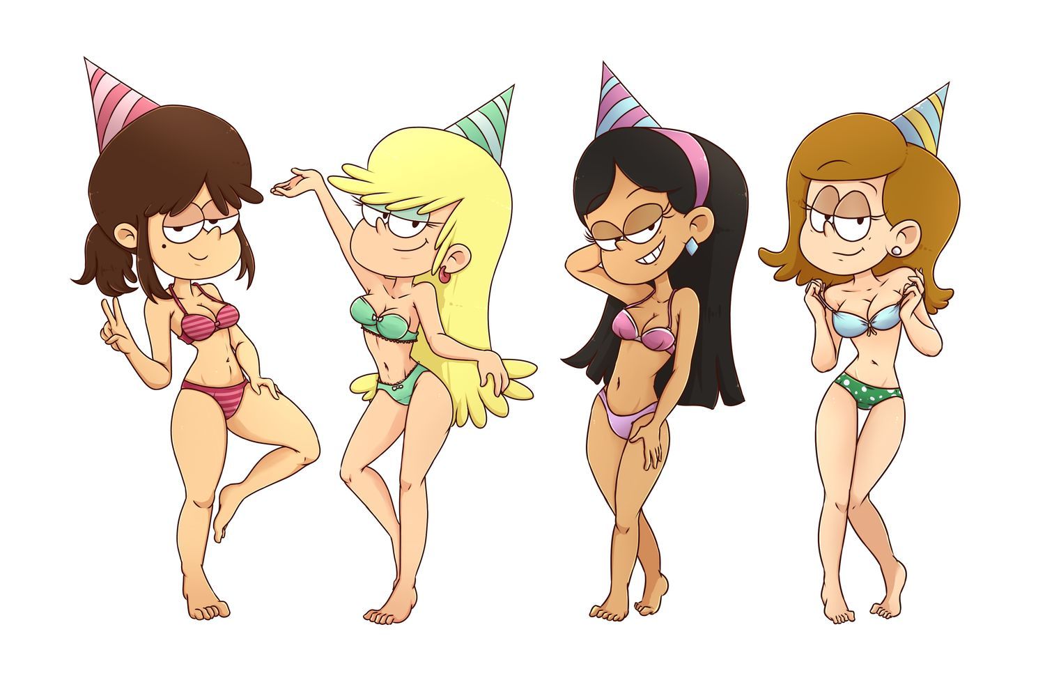 Leni Loud and Jackie The Loud House Underwear Panties Female Only