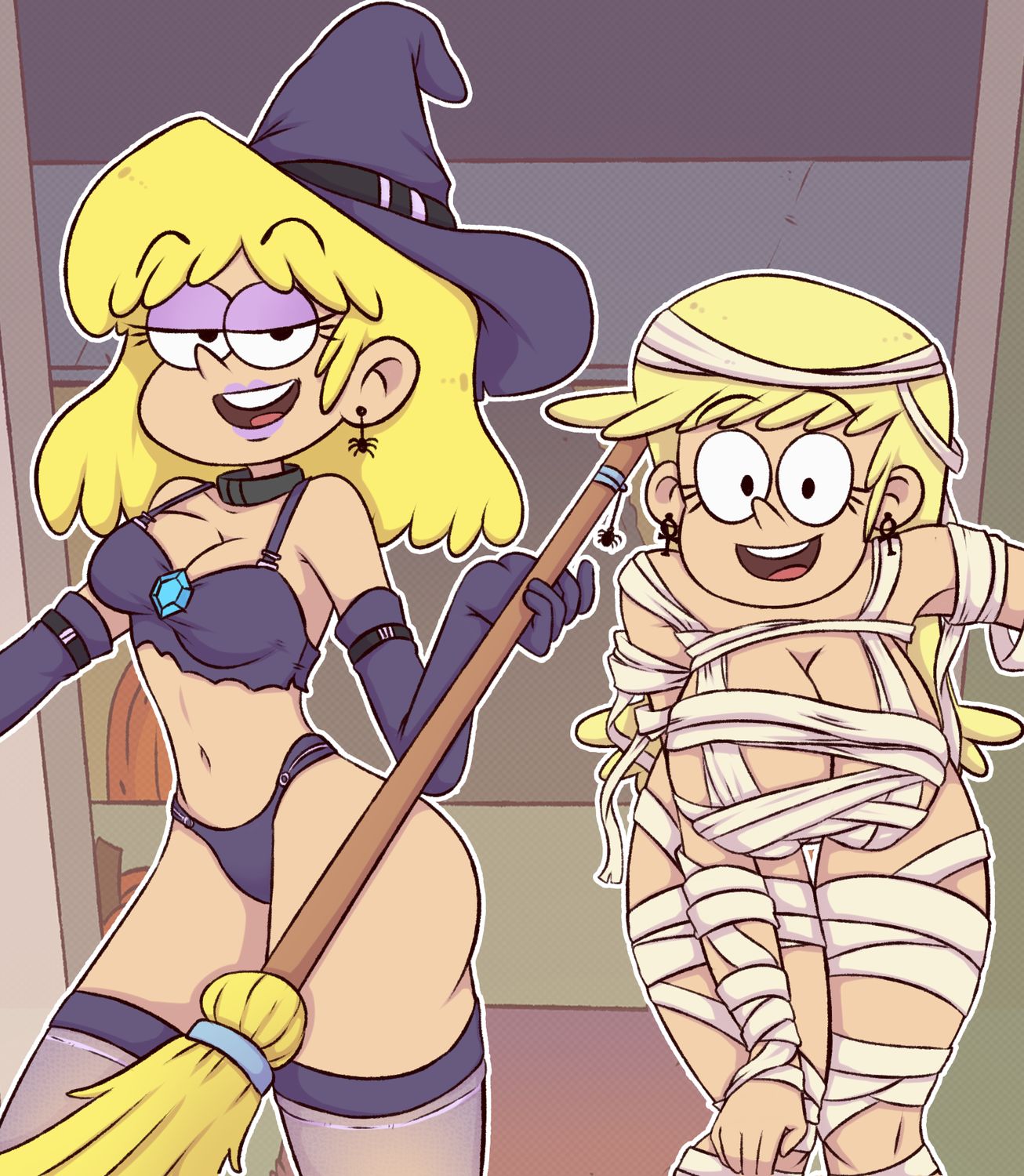 Leni Loud and Lori Loud Blonde