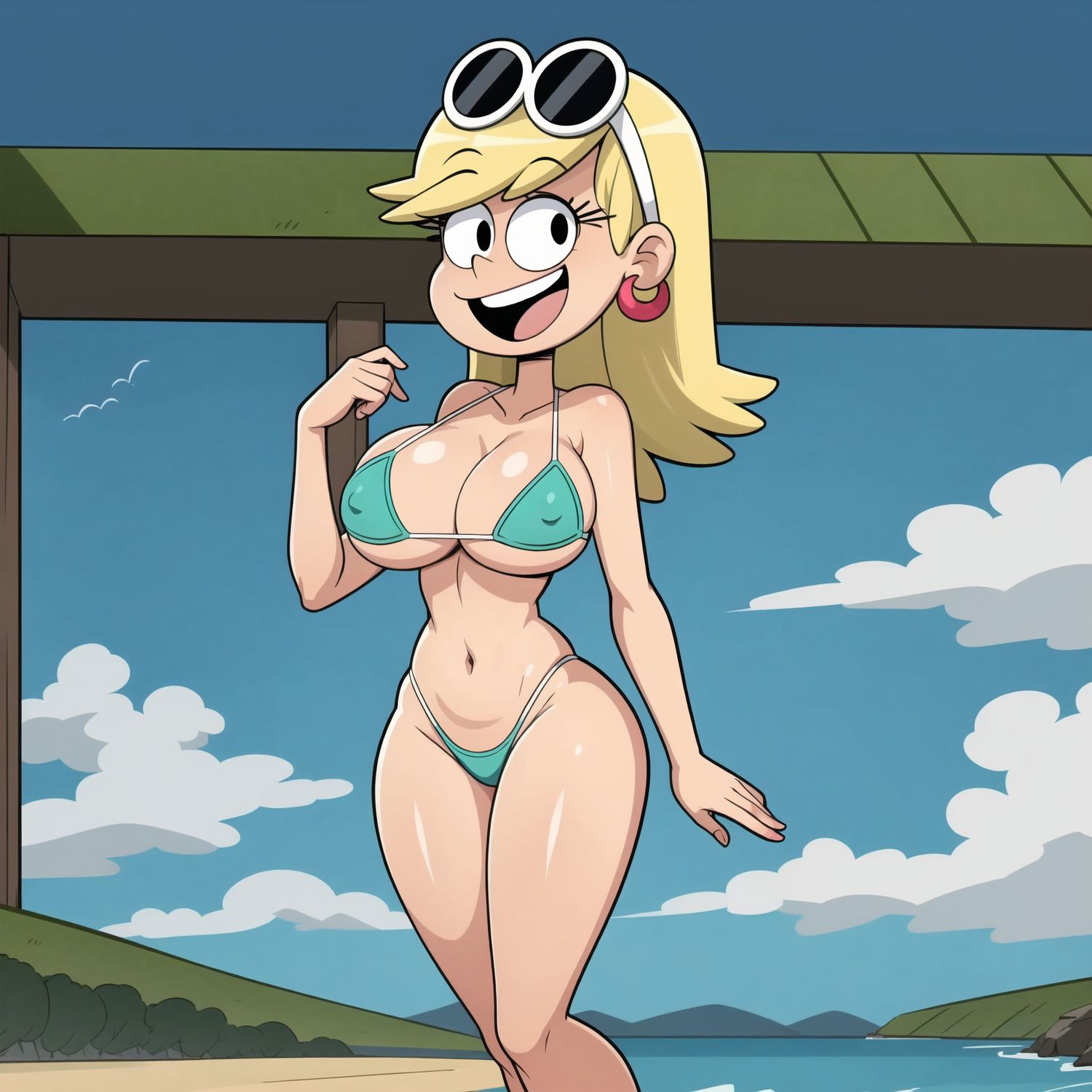 Leni Loud Solo Female Swimsuit Big Breast