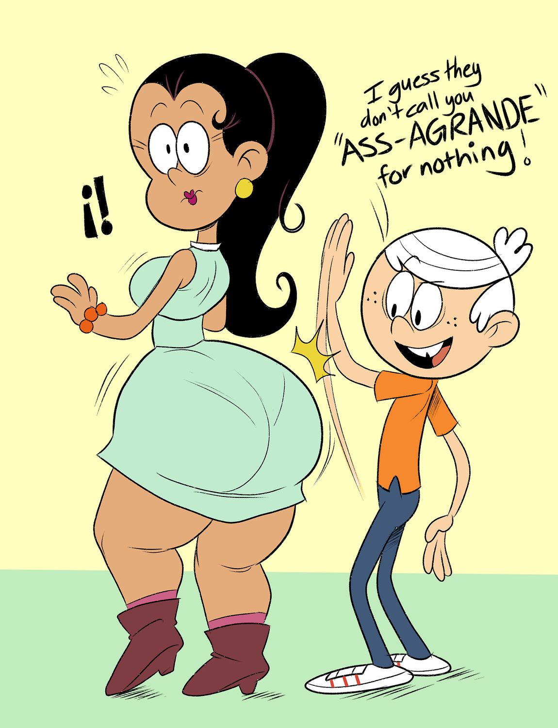 Lincoln Loud and Carlota Casagrande Huge Ass