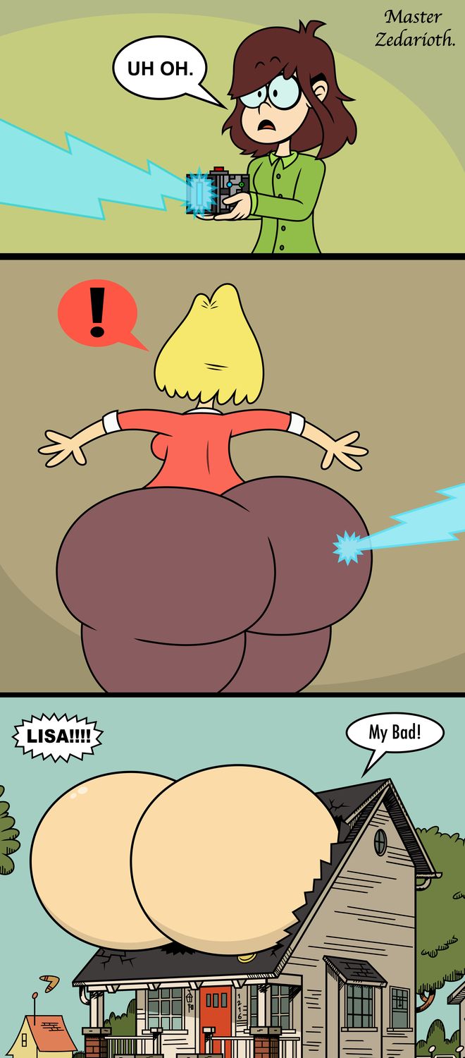 Lisa Loud and Rita Loud Massive Ass Hyper Butt Huge Ass