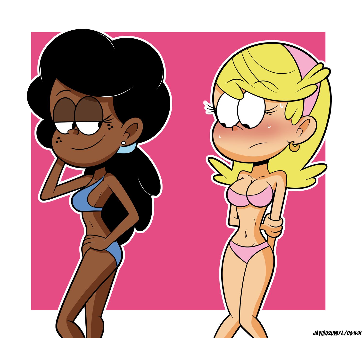 Lola Loud Blonde Dark Skinned Female