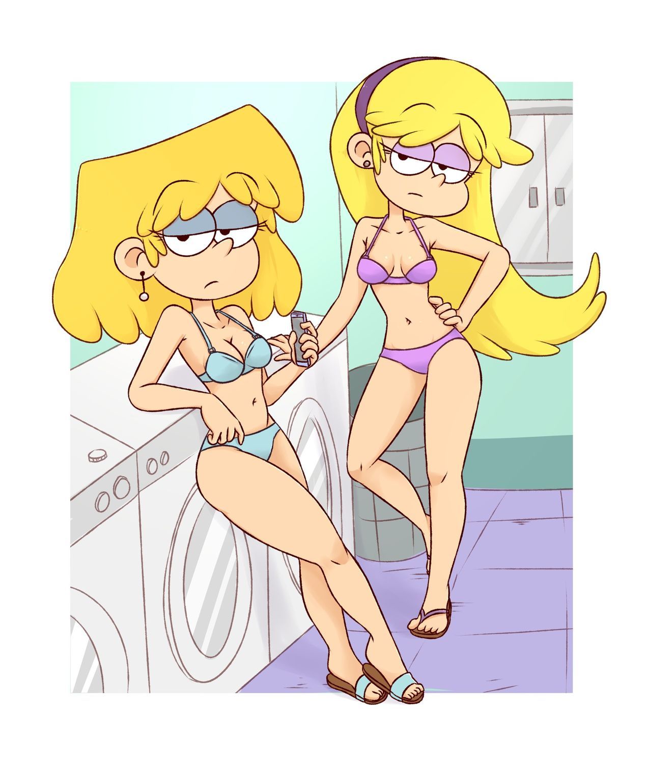 Lori Loud and Carol Pingrey Panties Underwear Blonde Tits