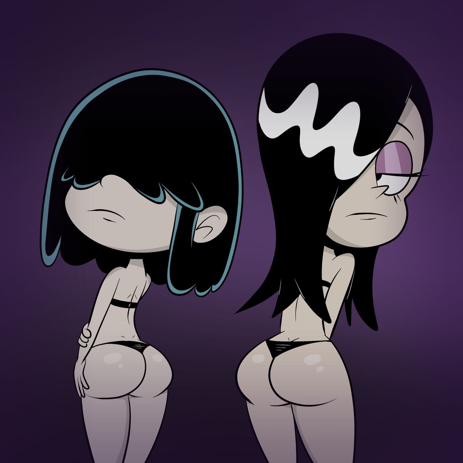 Lucy Loud and Haiku The Loud House Huge Ass