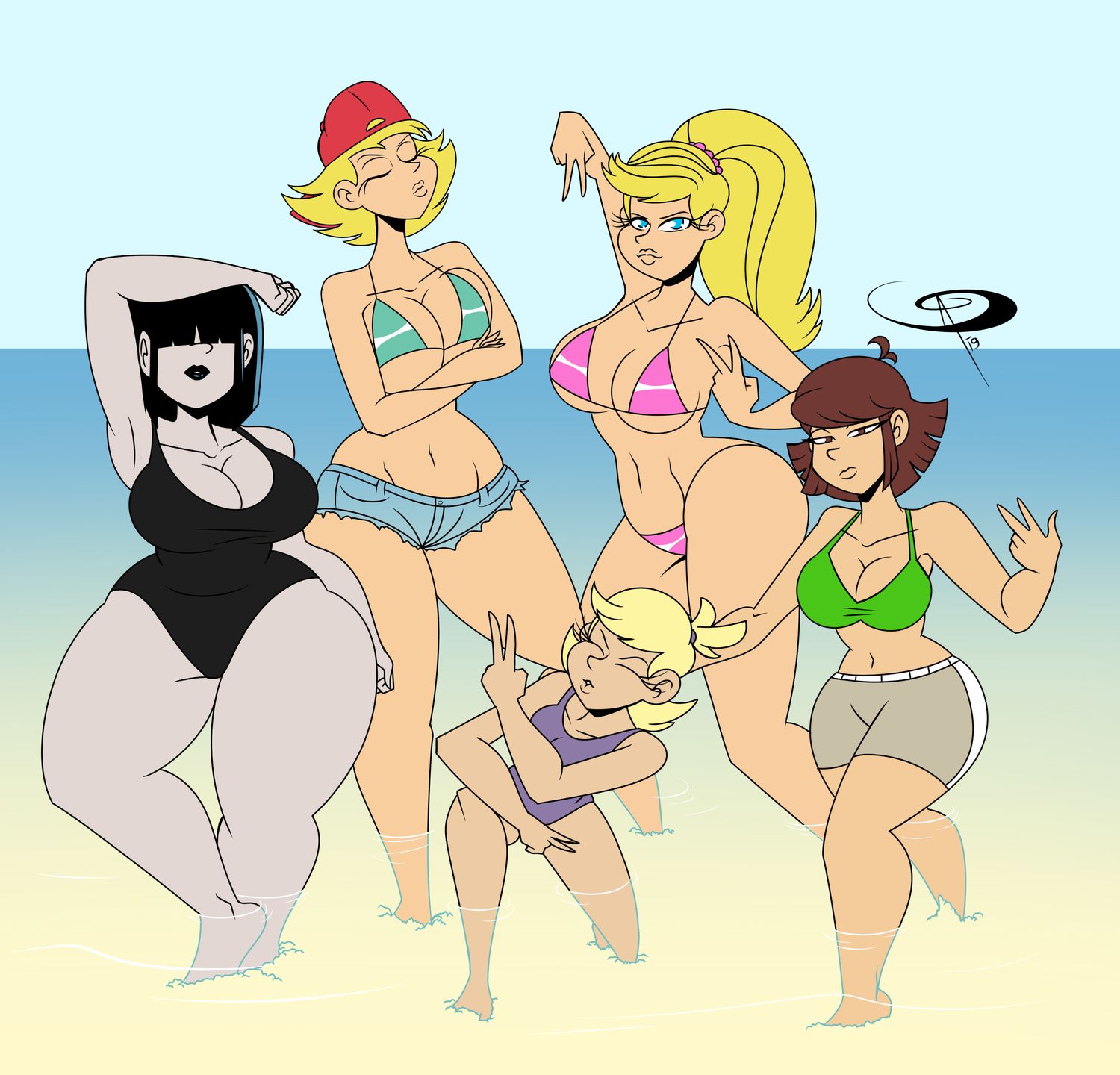 Lucy Loud and Lily Loud Busty Armpit Fetish Thicc Blonde Big Breast