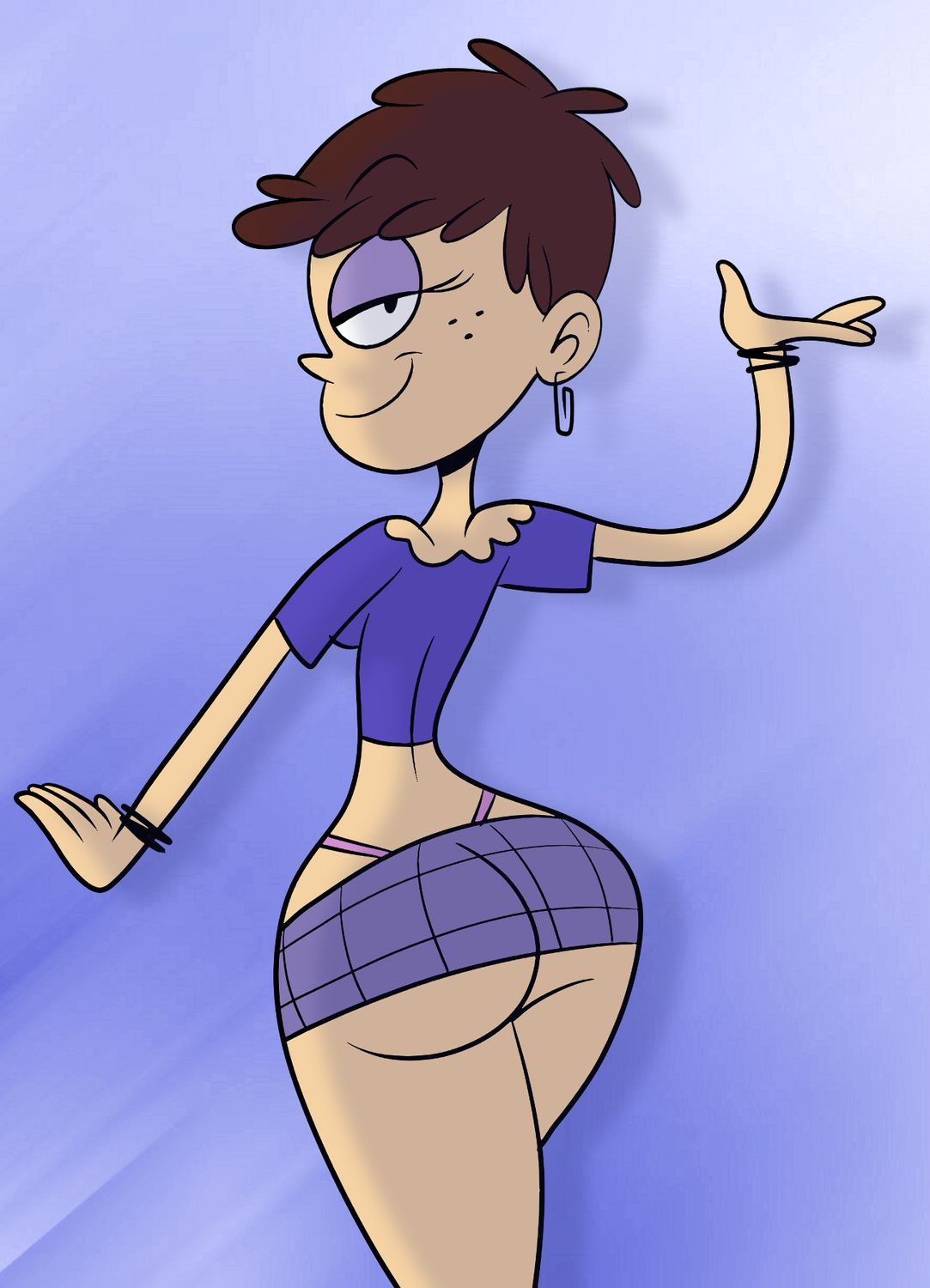 Luna Loud Upskirt Female Only Round Ass Solo Dat Ass