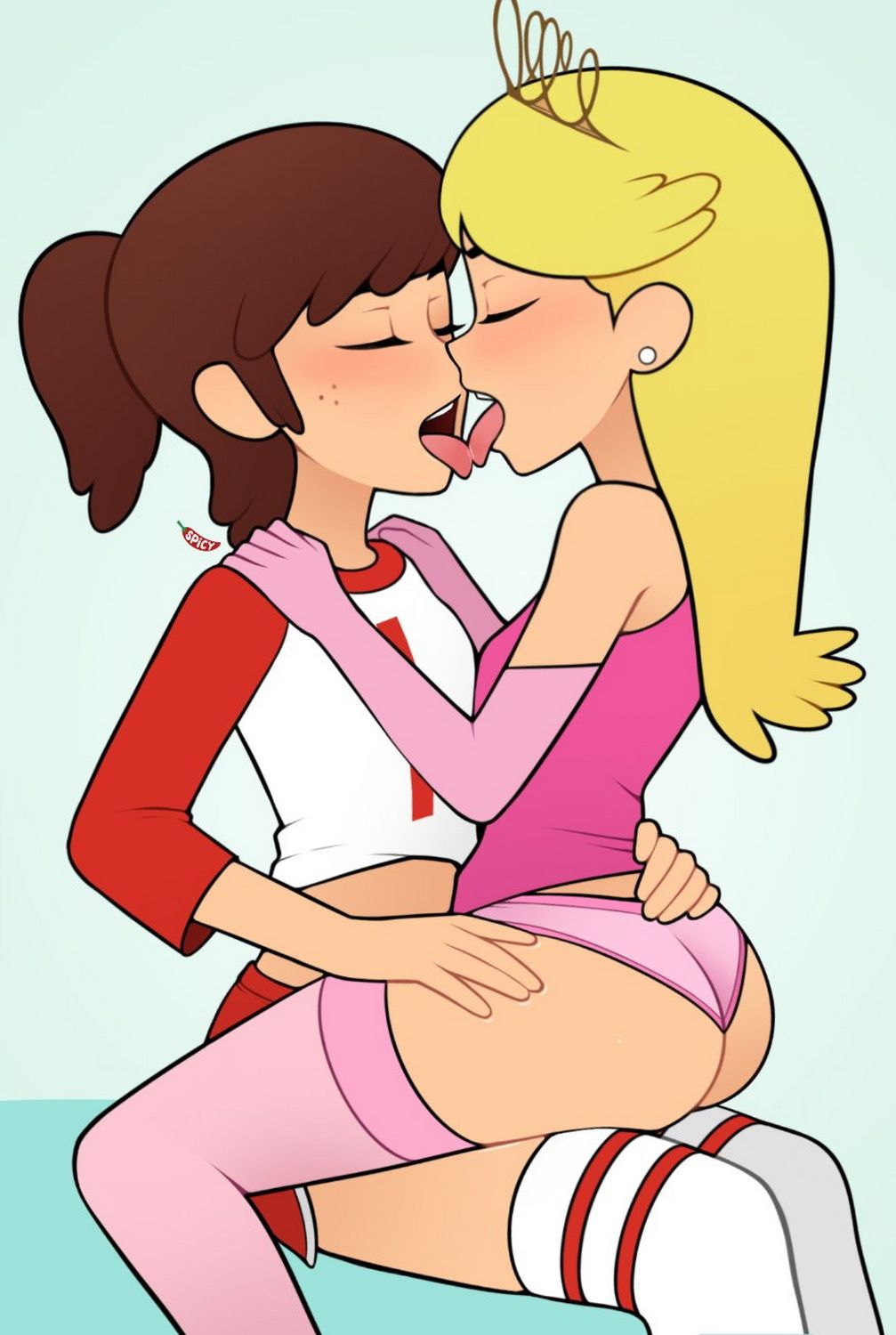 Lynn Loud and Lola Loud Yuri Blonde Panties Dat Ass Female Only