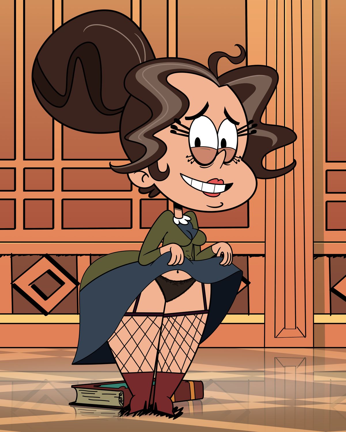 Morag The Loud House Fishnet Stockings Female Only Solo Panties