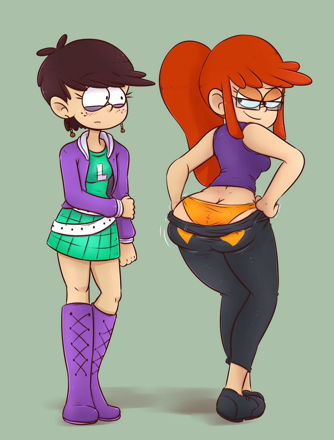 Rule 34 and Luna Loud Huge Ass Tits Shaking Butt Panties Female Only