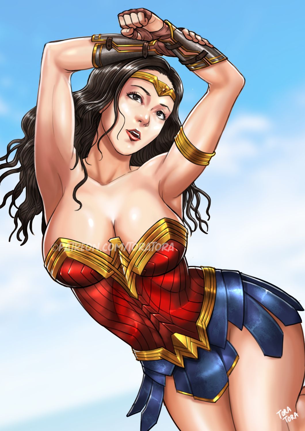 Diana Prince and Wonder Woman Big Breast Solo Armpit Fetish Tits