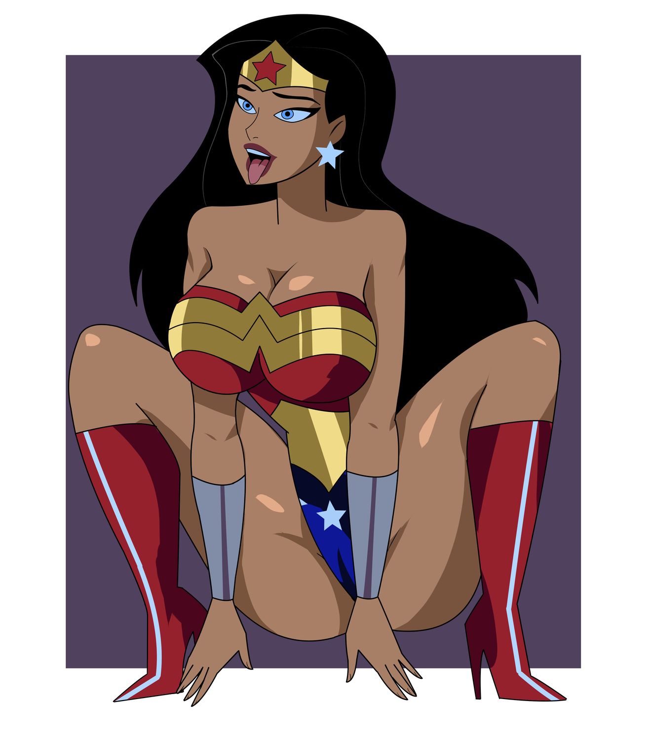 Diana Prince and Wonder Woman Big Breast Tits Female Only