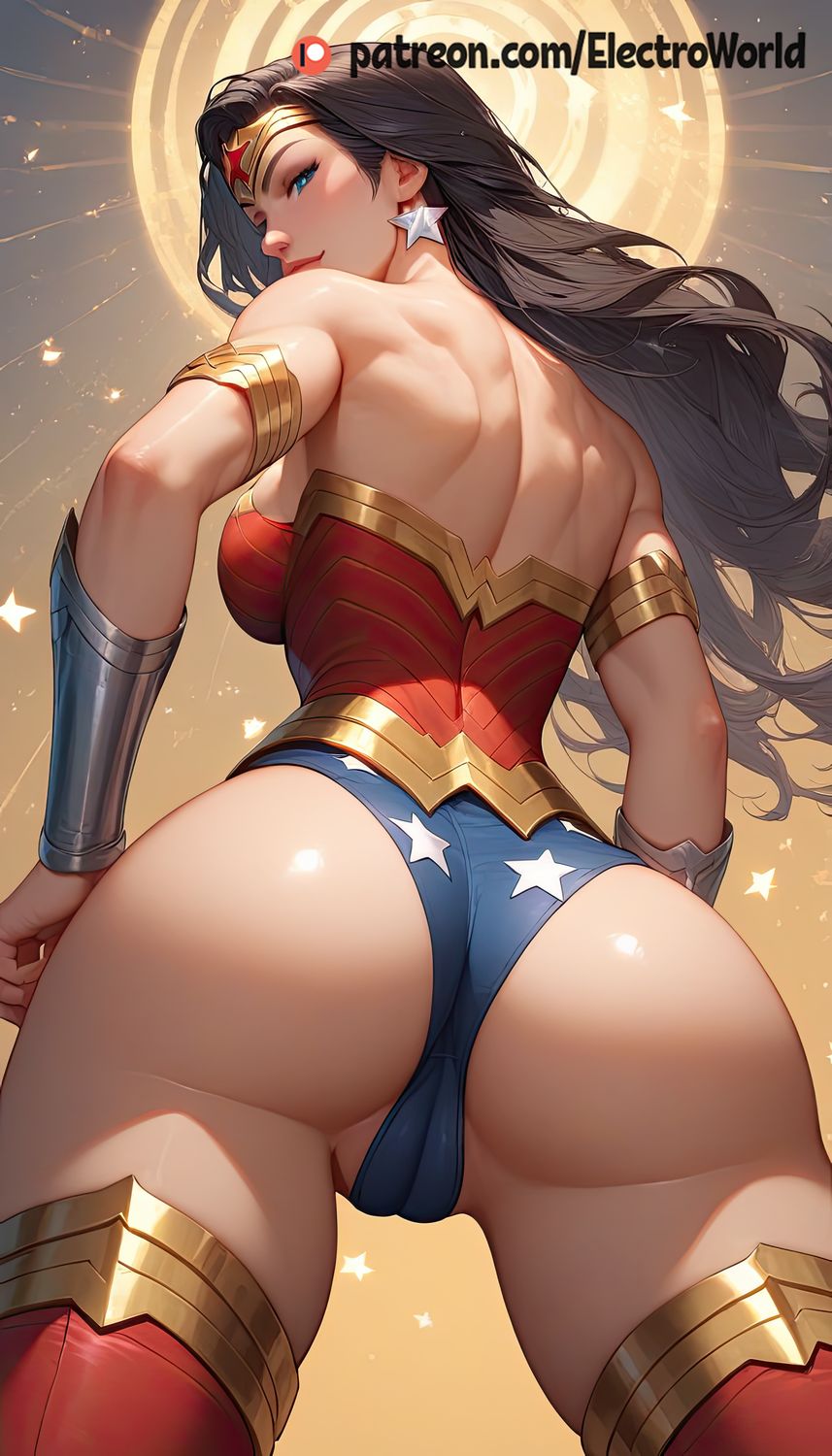 Diana Prince and Wonder Woman Female Only Solo Pussy