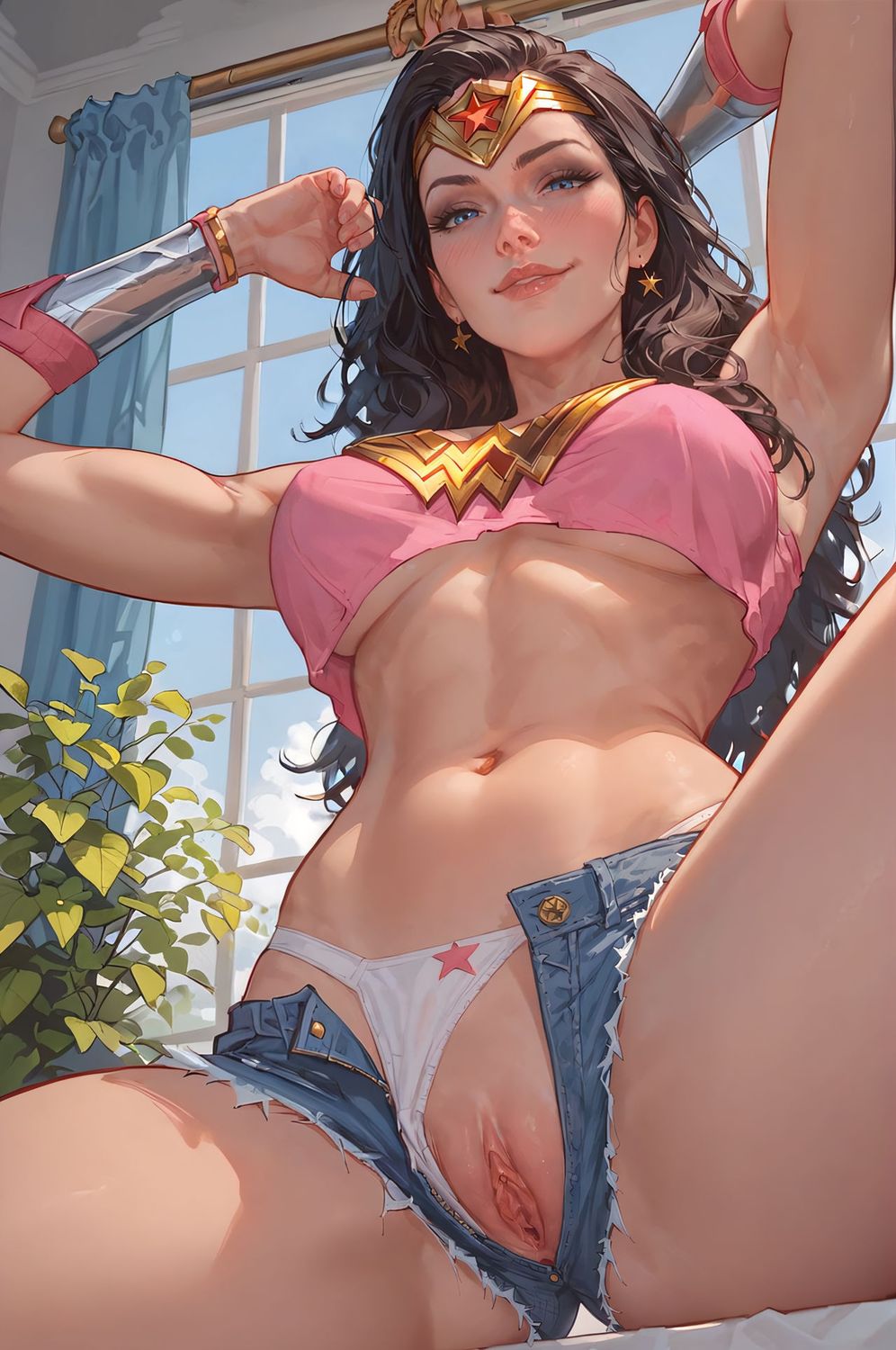 Diana Prince and Wonder Woman Solo Pussy Tits Solo Female