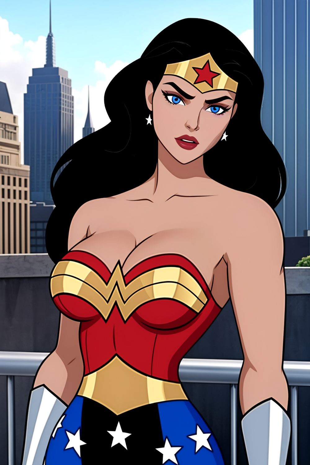 Diana Prince and Wonder Woman Solo Superheroine Curvy Female Only