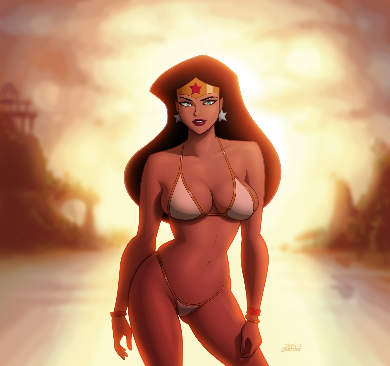 Diana Prince and Wonder Woman Superheroine Solo Female Solo Curvy