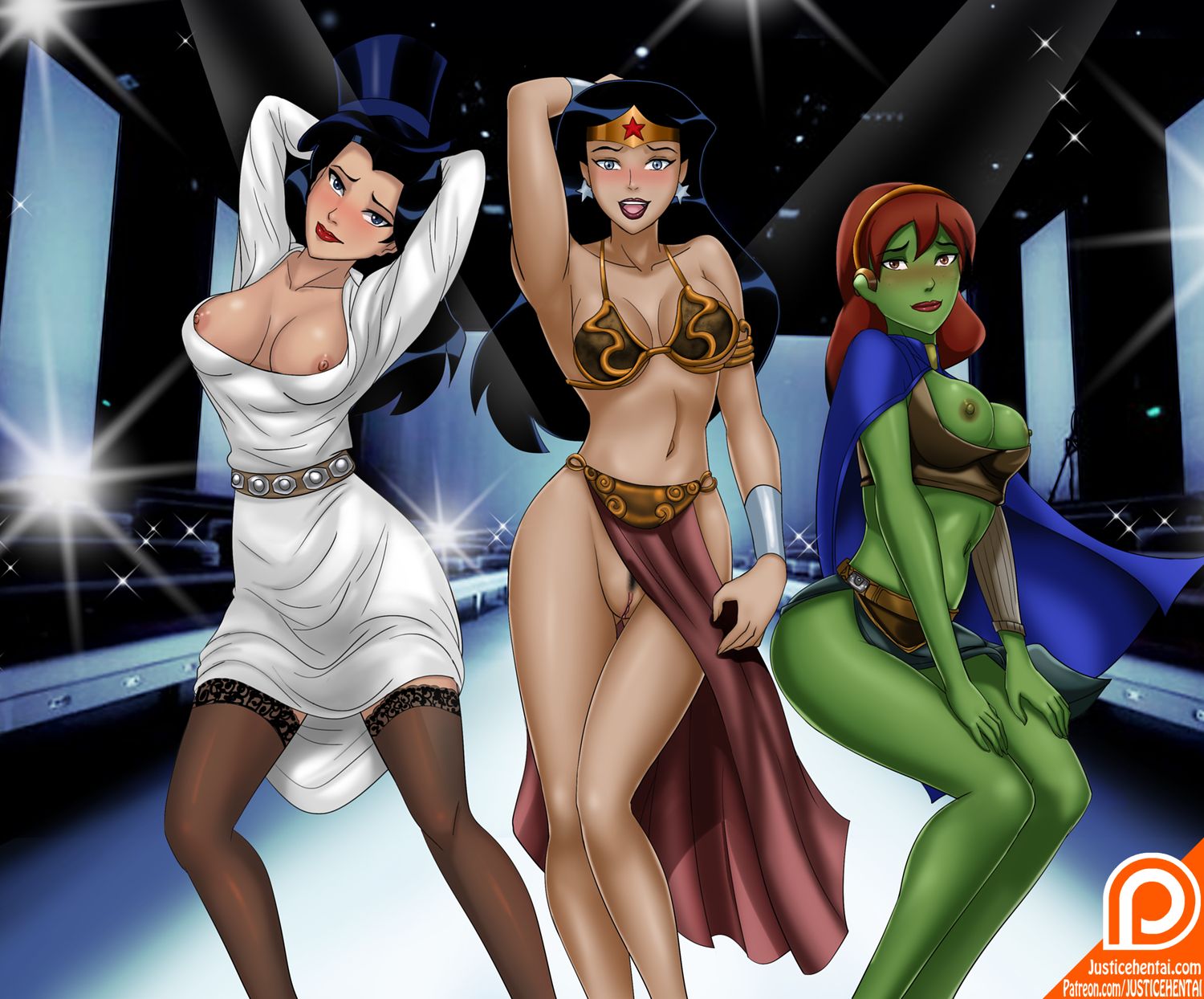 Diana Prince and Zatanna Zatara Superheroine Alien Female Only