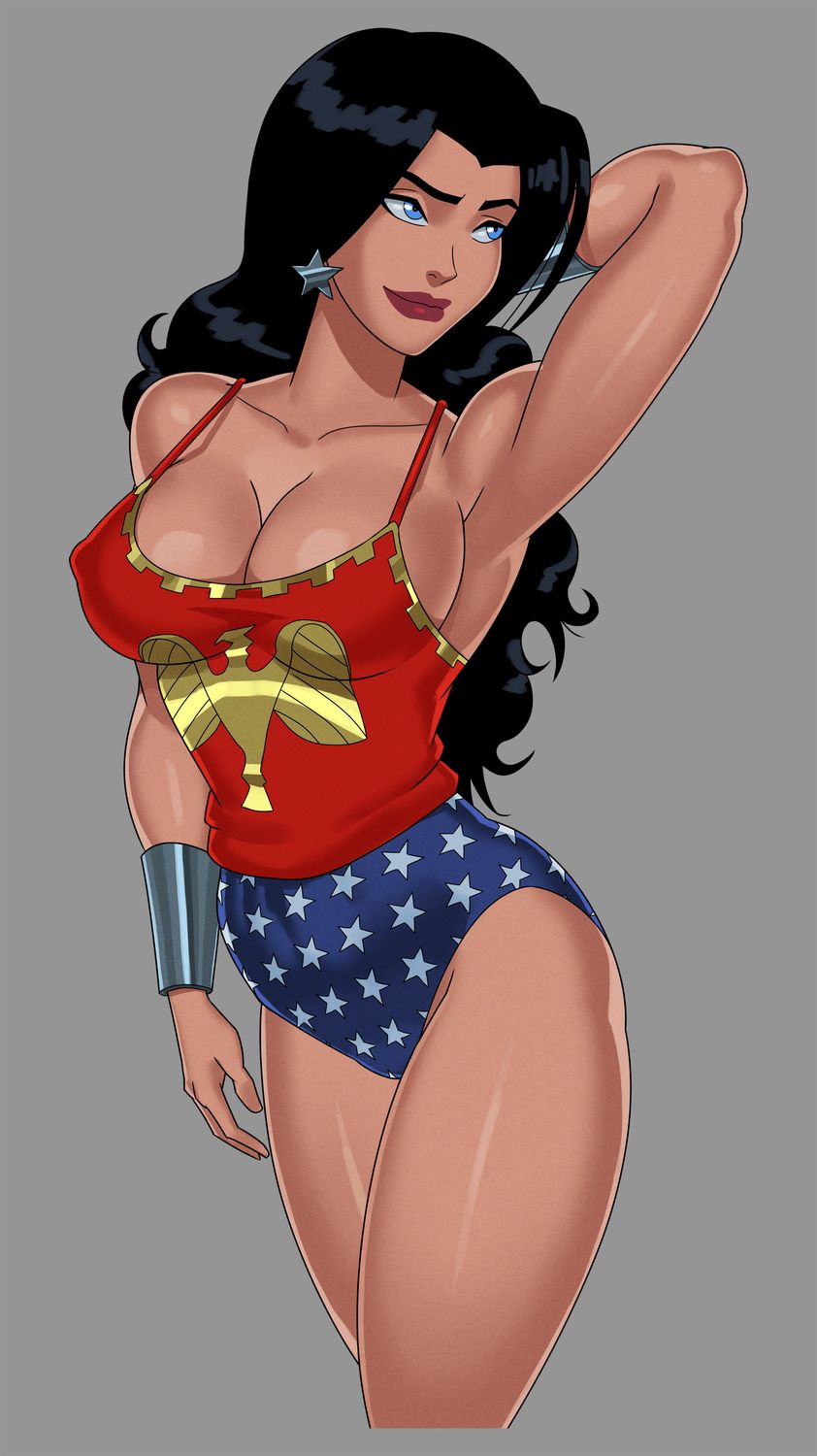 Donna Troy and Wonder Girl Female Only Big Breast Solo