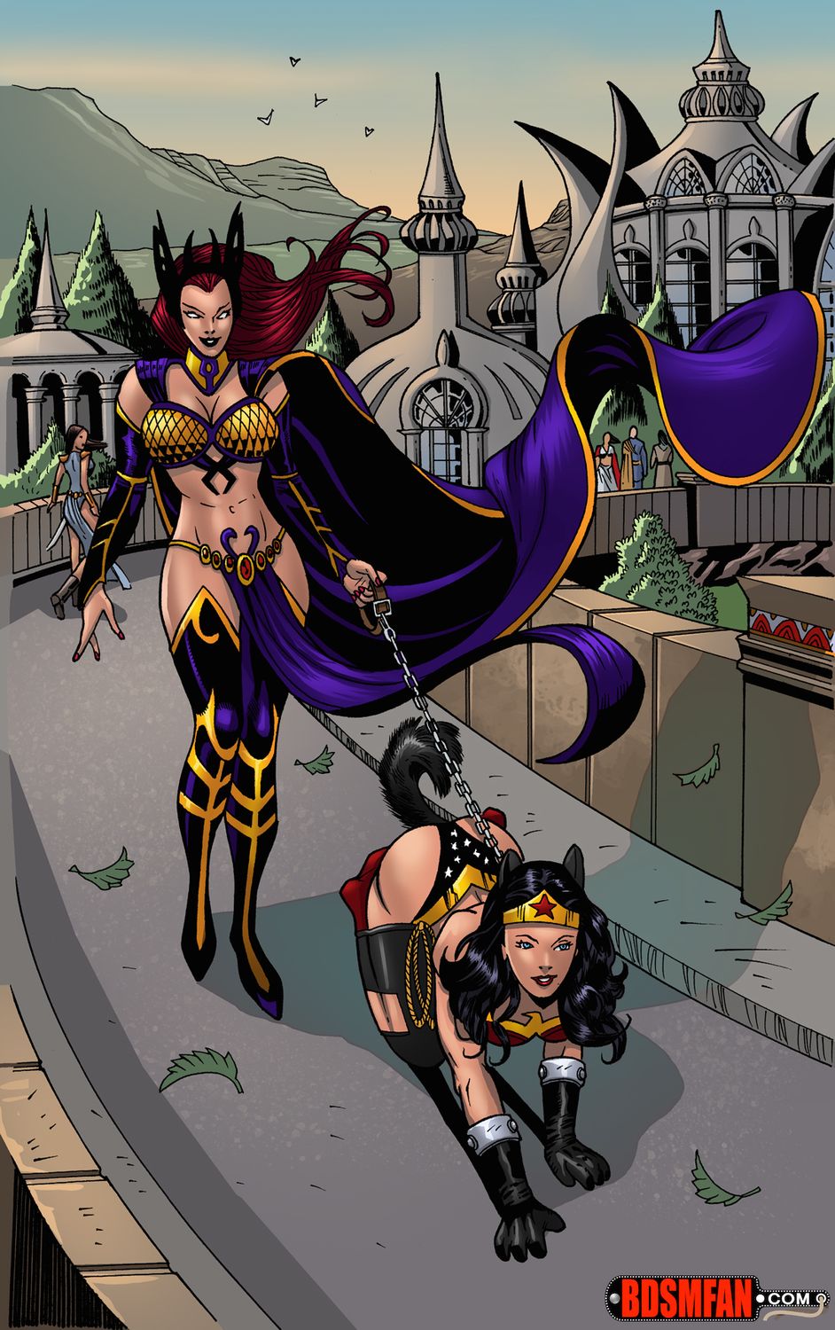 Wonder Woman and Circe Public Humiliation Humiliation Bondage