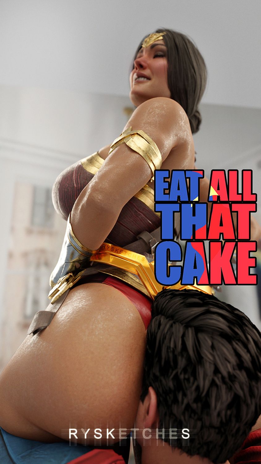 Wonder Woman and Clark Kent Superhero Round Ass Femdom