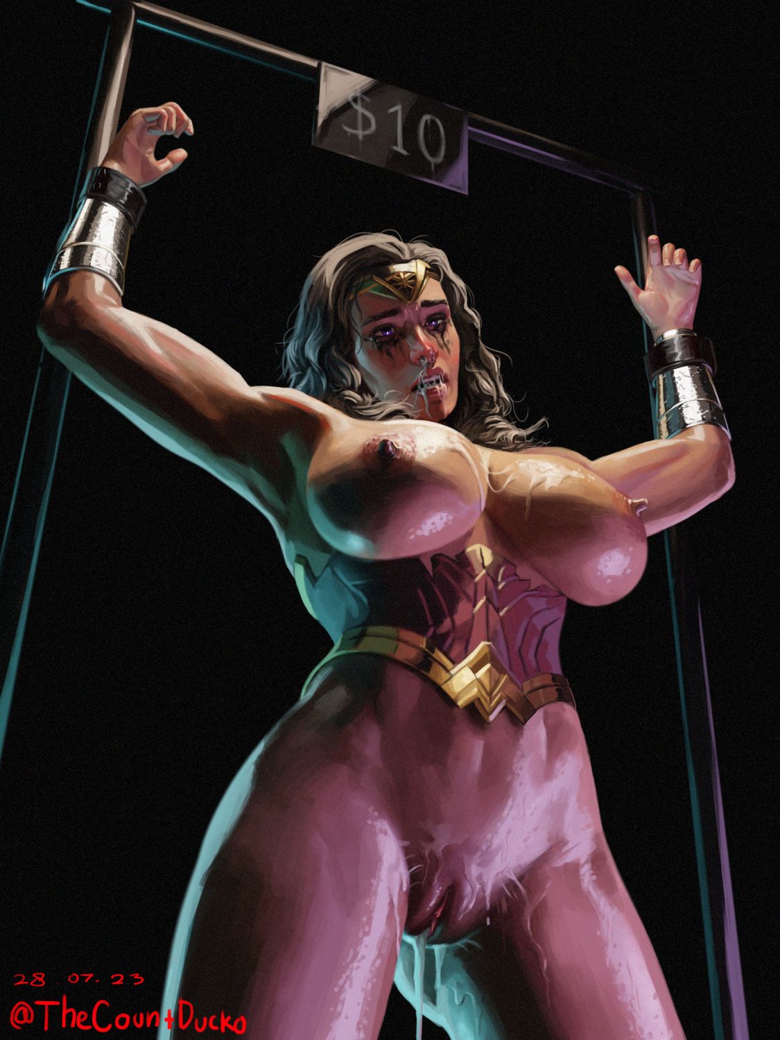 Wonder Woman and Diana Prince Armpit Fetish Female Only Solo