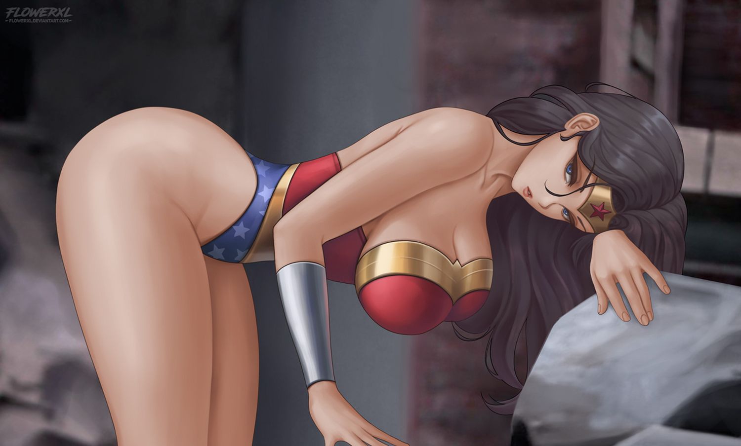 Wonder Woman and Diana Prince Big Breast Female Only Solo