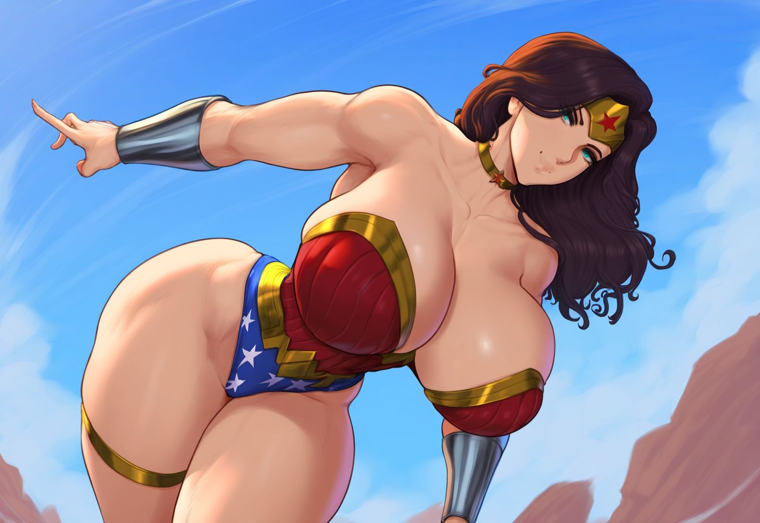 Wonder Woman and Diana Prince Curvy Solo Superheroine Solo Female