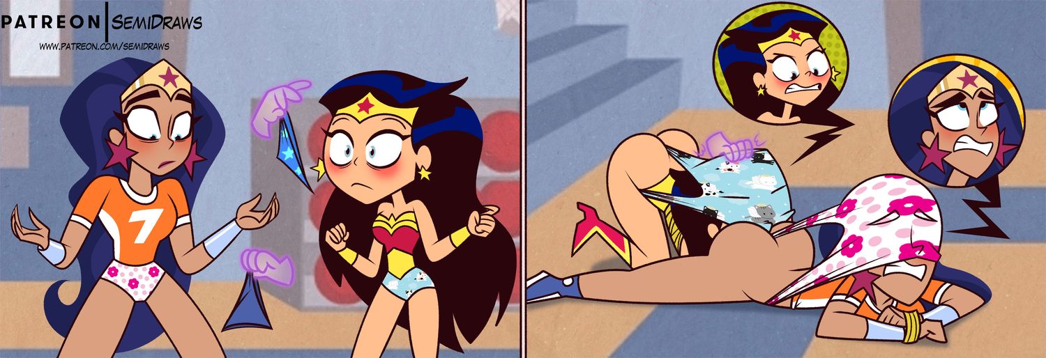 Wonder Woman and Diana Prince Dark Skinned Female Panties