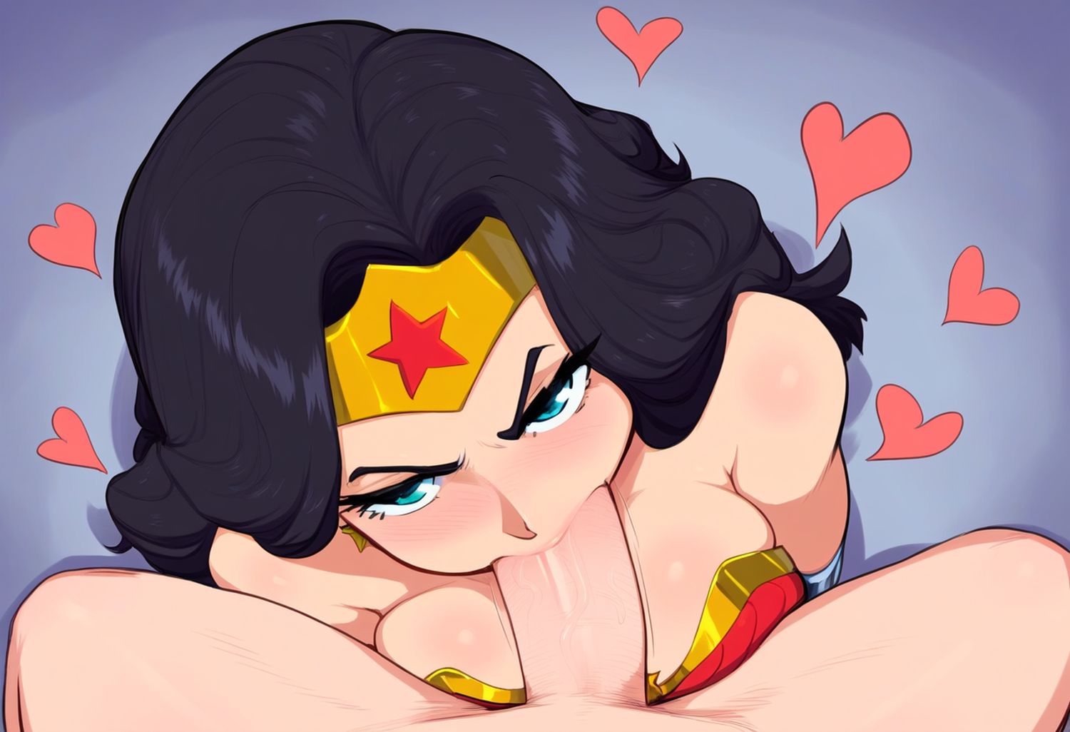 Wonder Woman and Diana Prince Oral Pov Big Breast Blowjob